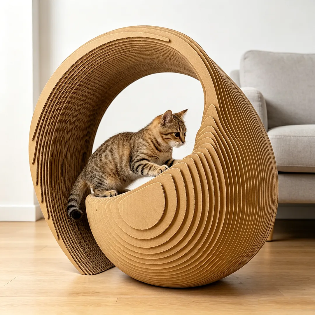 Hot Sale Custom Art Circular Tunnel Cat Scratch Cat Nest ZB-0148