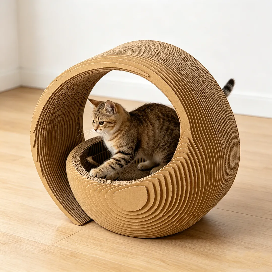 Hot Sale Custom Art Circular Tunnel Cat Scratch Cat Nest ZB-0148