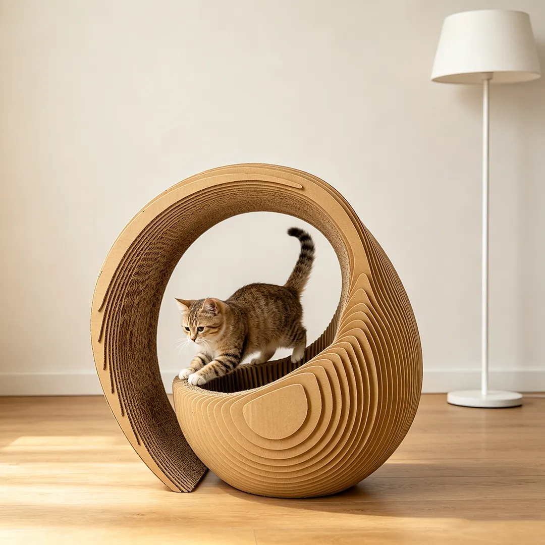 Hot Sale Custom Art Circular Tunnel Cat Scratch Cat Nest ZB-0148
