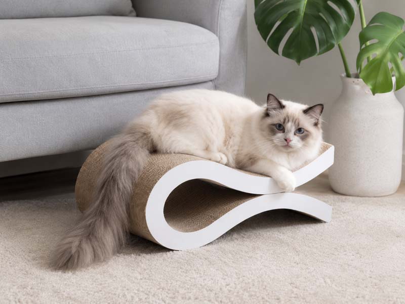 Cardboard cat scratcher OEM and ODM customization samples