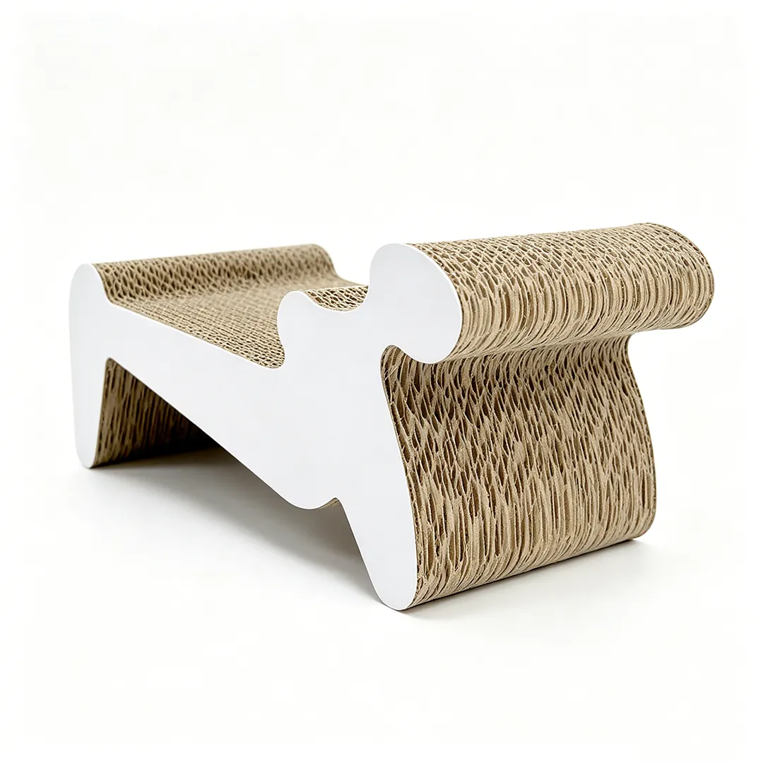 Wholesale Custom Curved Recliner Cat Scratching Board ZB-0156