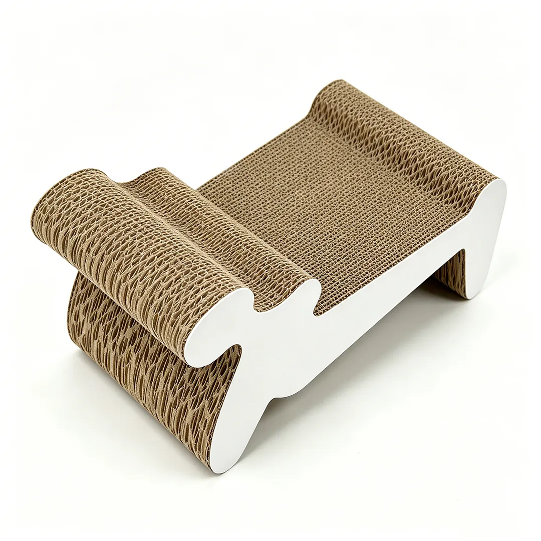 Wholesale Custom Curved Recliner Cat Scratching Board ZB-0156