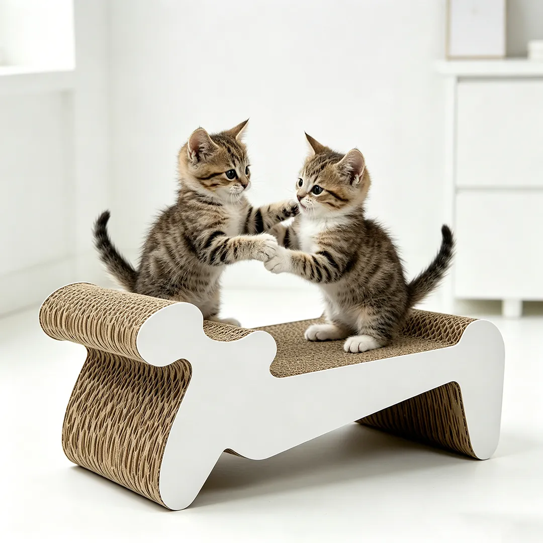 Wholesale Custom Curved Recliner Cat Scratching Board ZB-0156