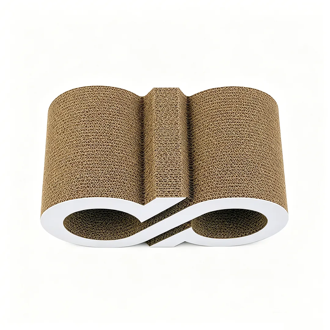 Wholesale Custom Geometric Letters Double Tunnel Cat Scratching Board ZB-0151