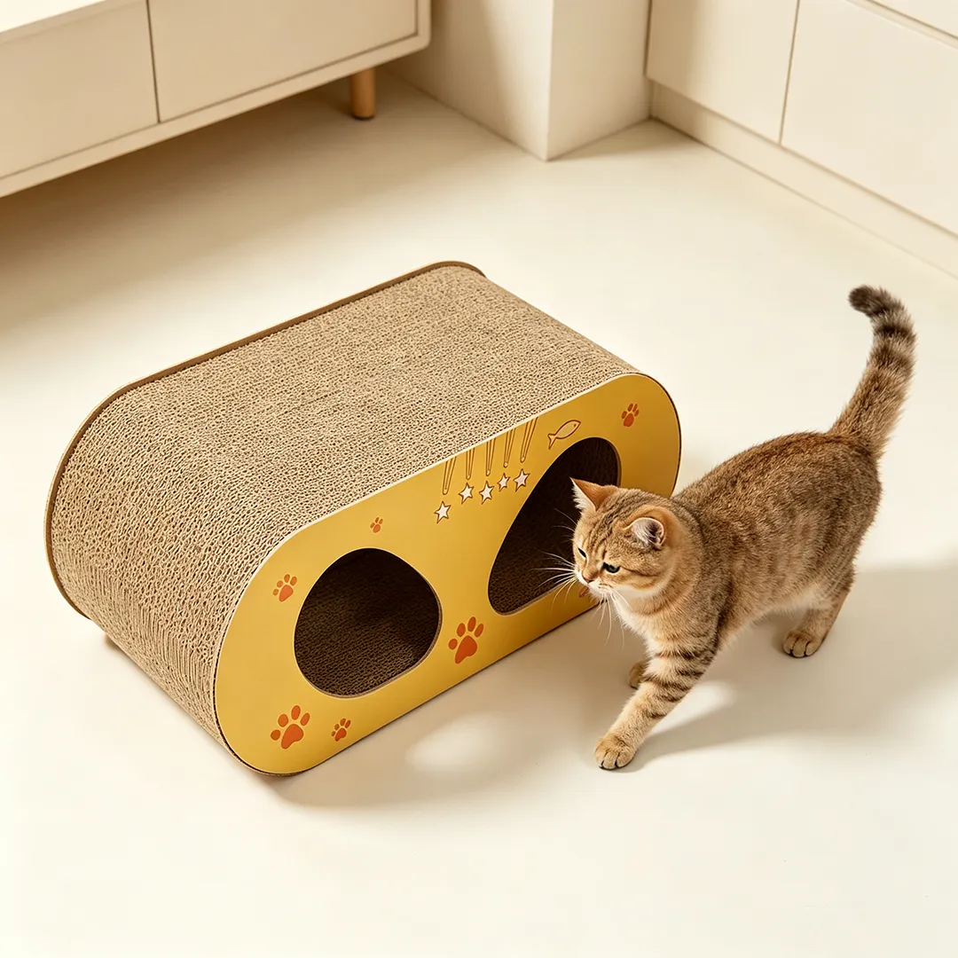 Hot Sale Custom Double Tunnel Cat Rest House ZB-0157