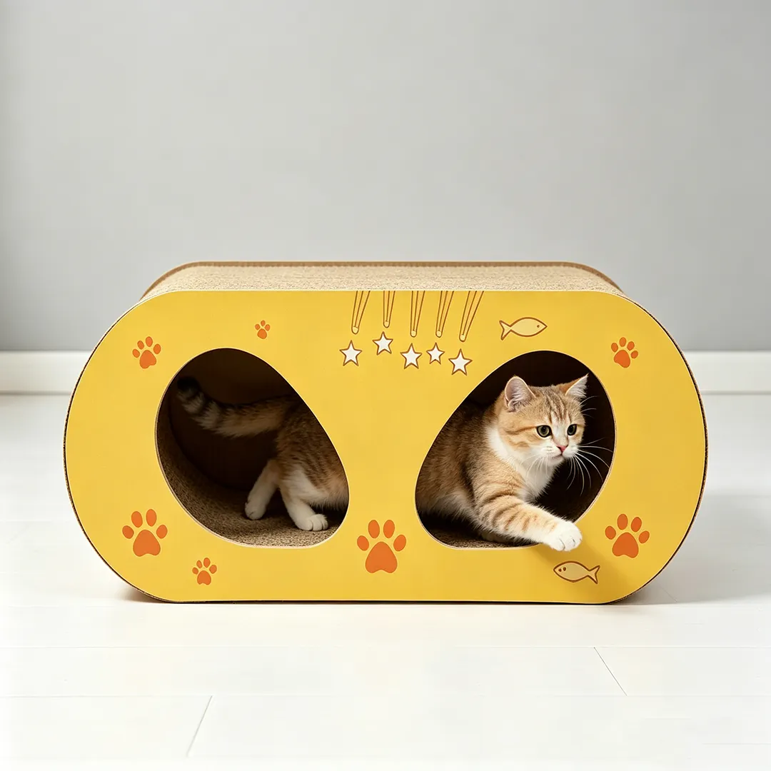Hot Sale Custom Double Tunnel Cat Rest House ZB-0157