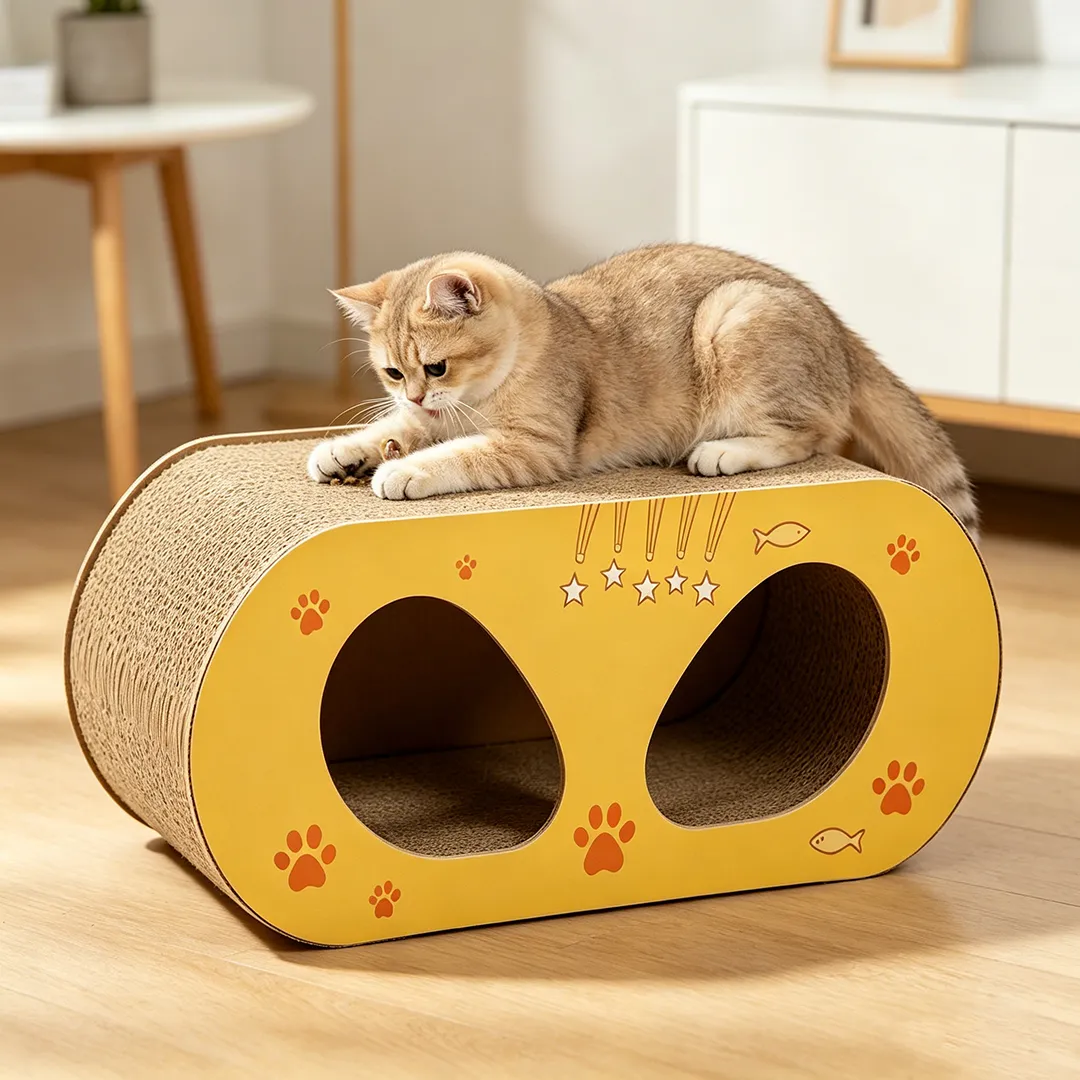 Hot Sale Custom Double Tunnel Cat Rest House ZB-0157