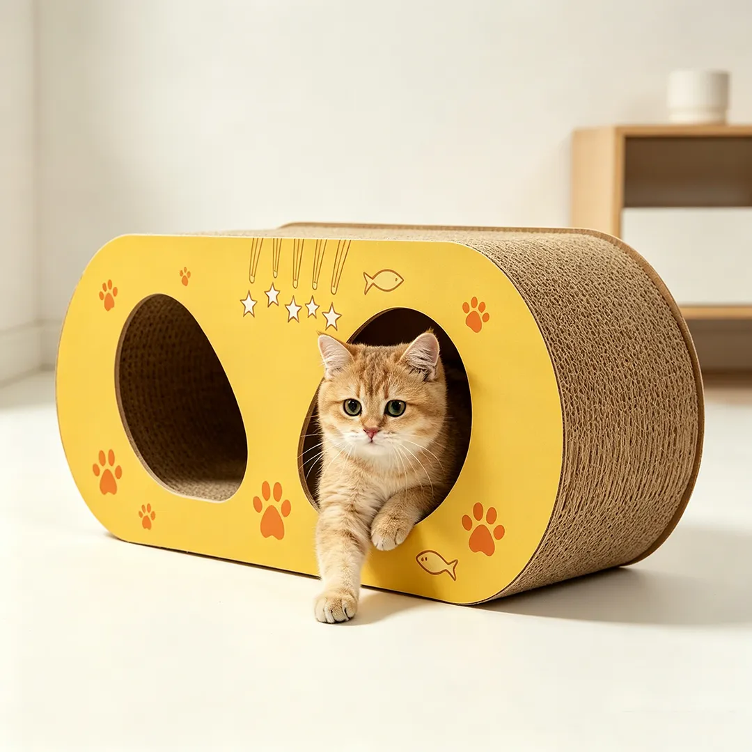 Hot Sale Custom Double Tunnel Cat Rest House ZB-0157