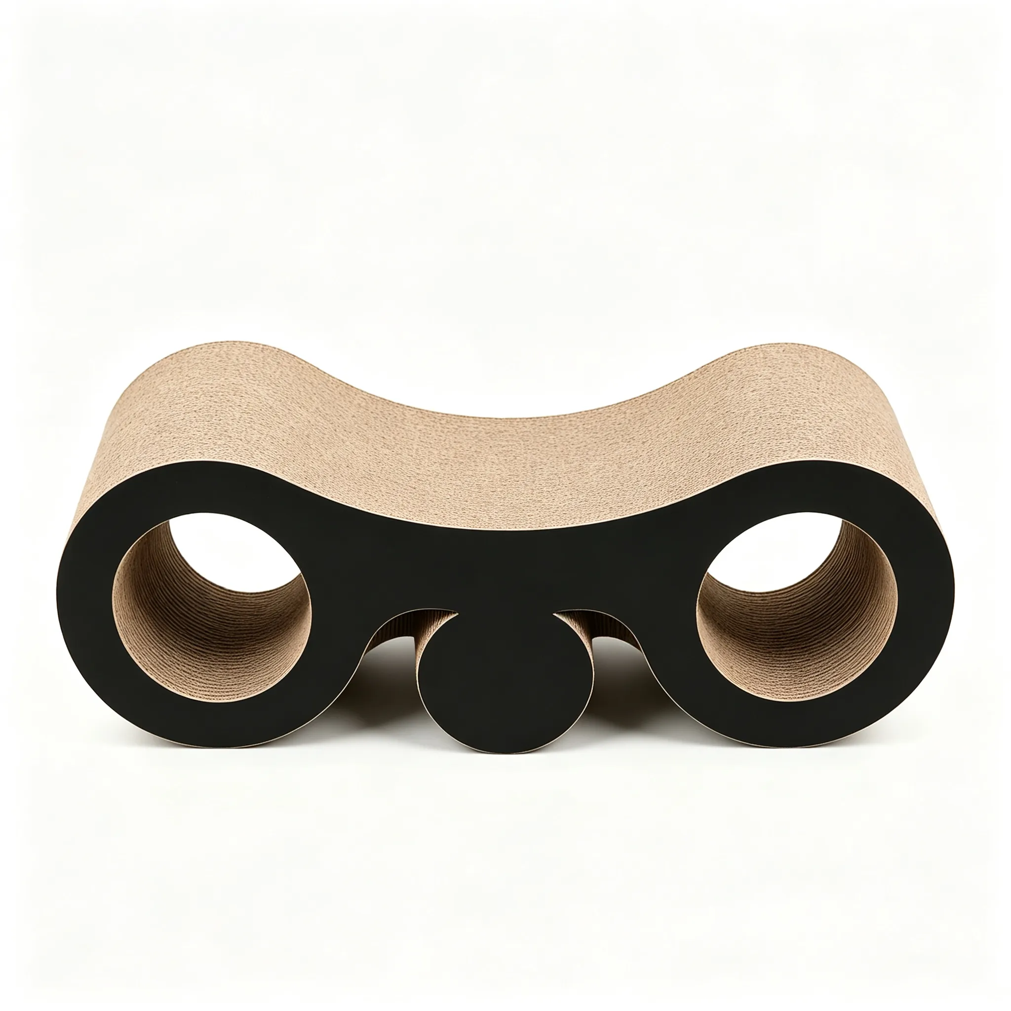 High quality custom telescope shape double barrel cat scratch plate ZB-0160