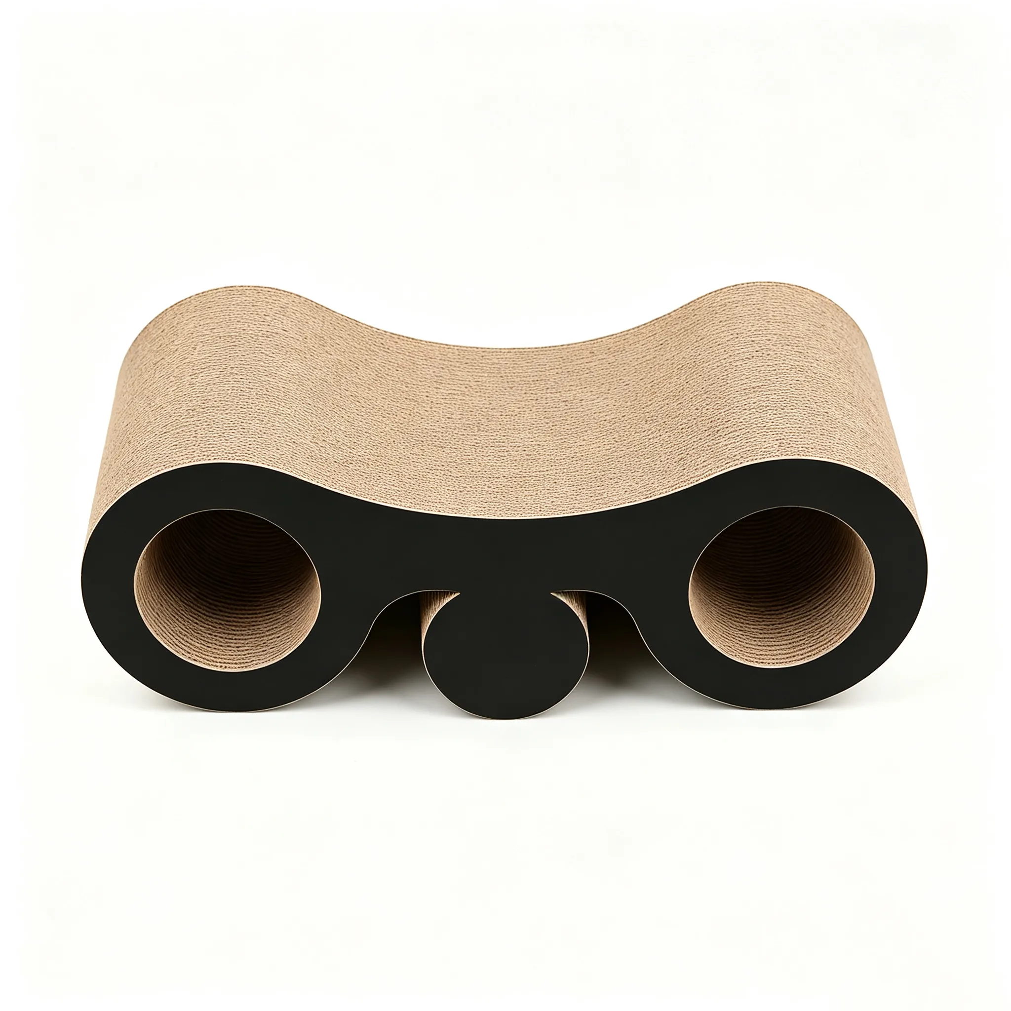 High quality custom telescope shape double barrel cat scratch plate ZB-0160