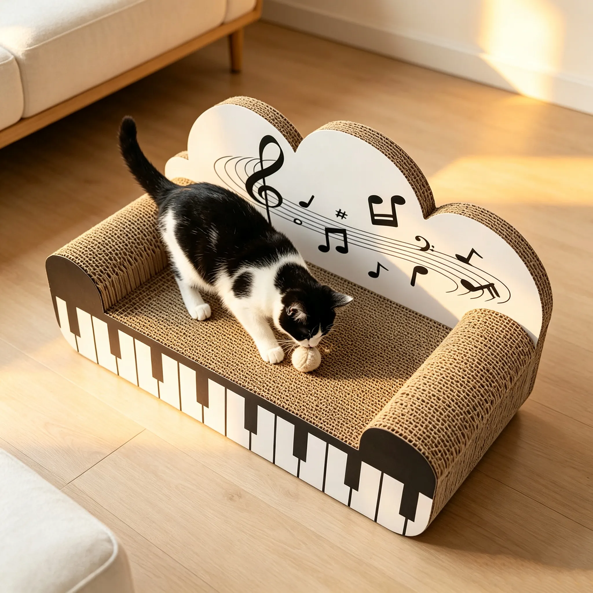 Custom Piano Key & Music Note Sofa Cat Scratcher ZB-0080