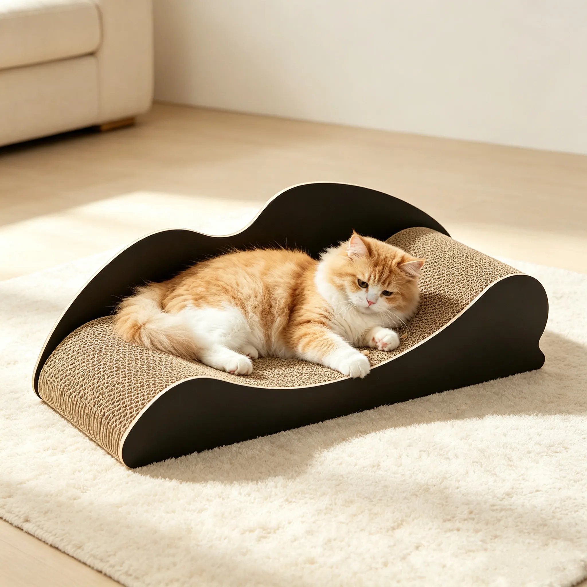 Hot Sale Custom Minimalist Black Trim Sofa Cat Scratcher ZB-0081