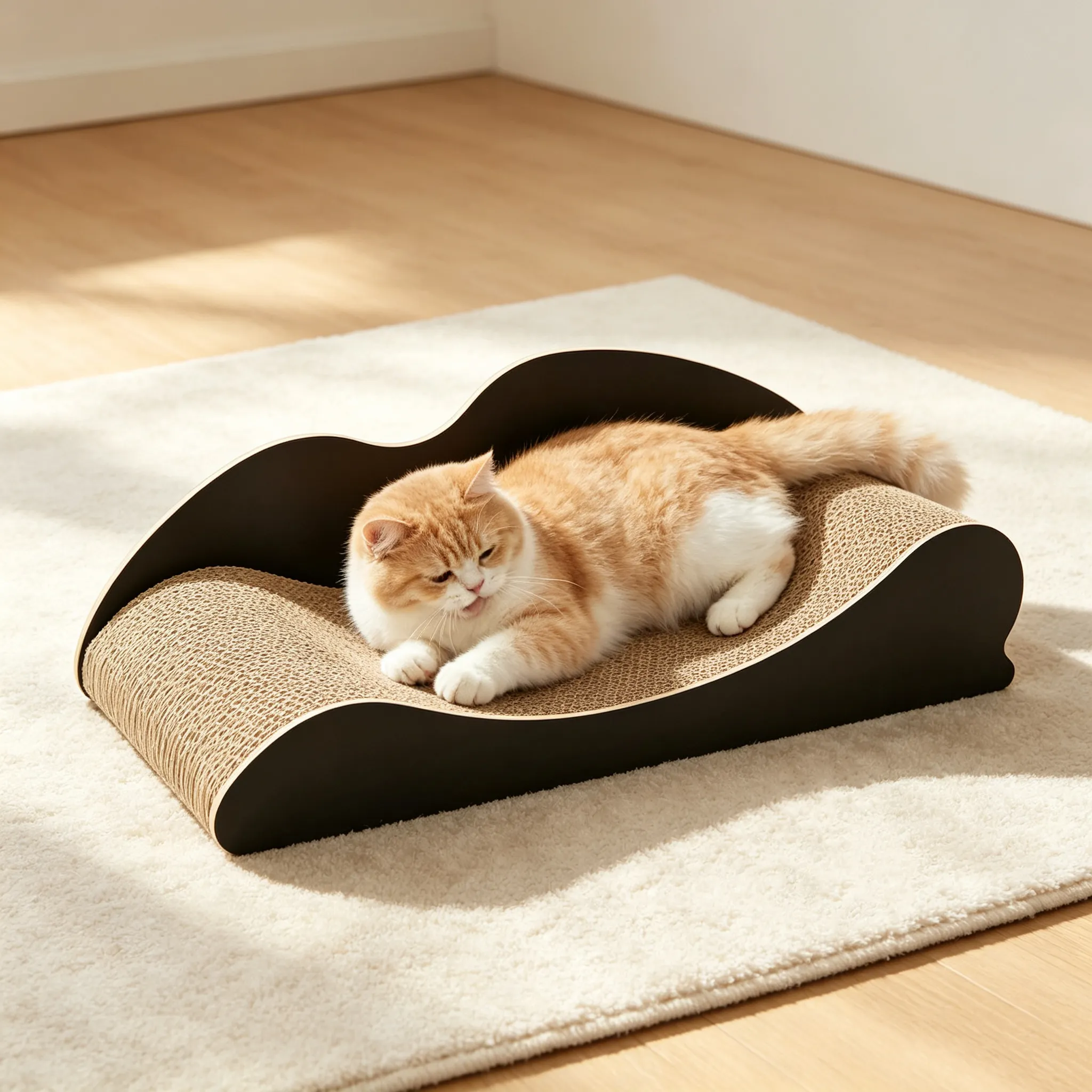 Hot Sale Custom Minimalist Black Trim Sofa Cat Scratcher ZB-0081