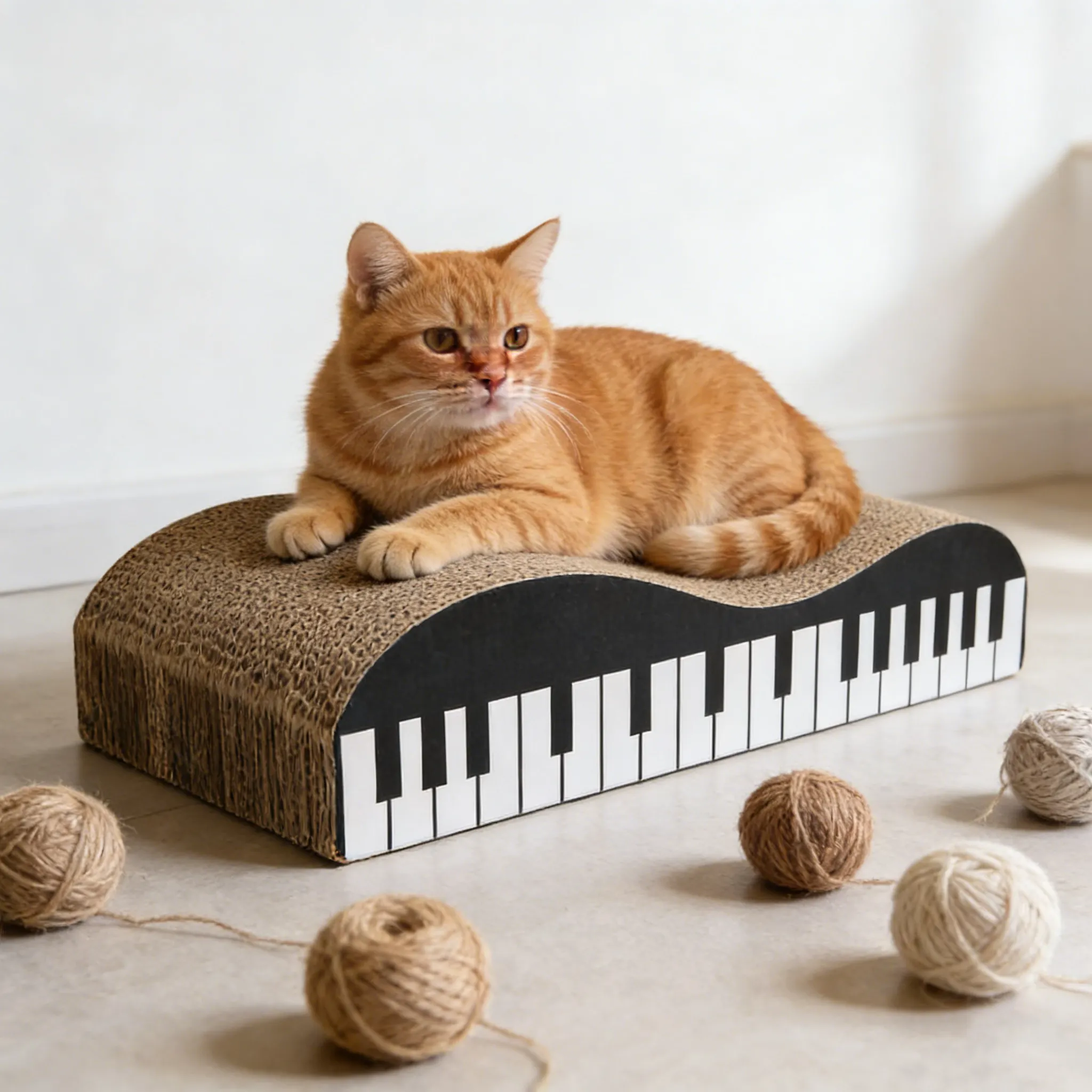 Hot Sale Custom Piano Spine Support Cat Scratcher Lounge ZB-0082