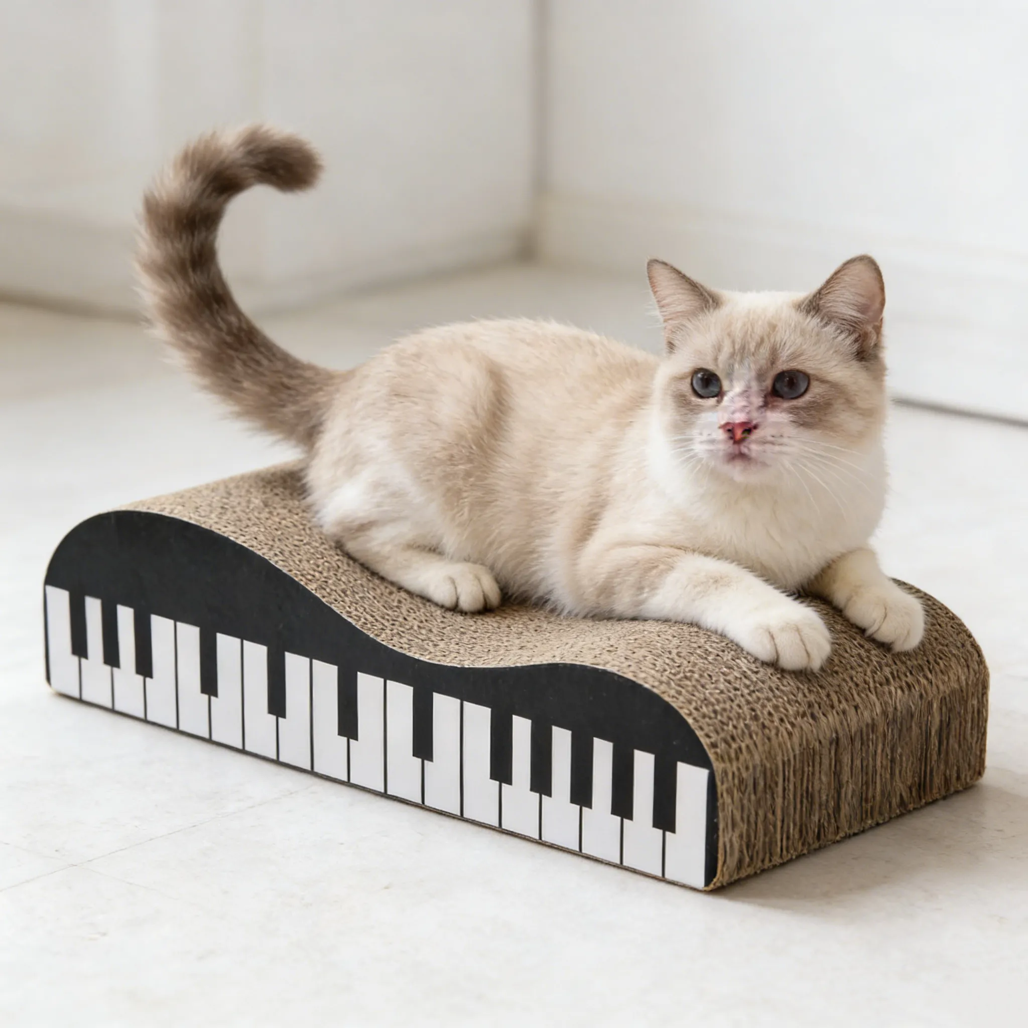 Hot Sale Custom Piano Spine Support Cat Scratcher Lounge ZB-0082