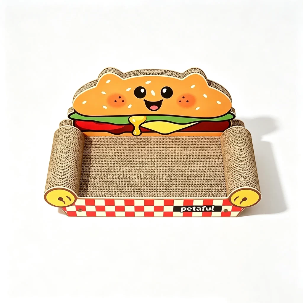 Hot Custom Hamburger Sofa Cat Scratcher Bed