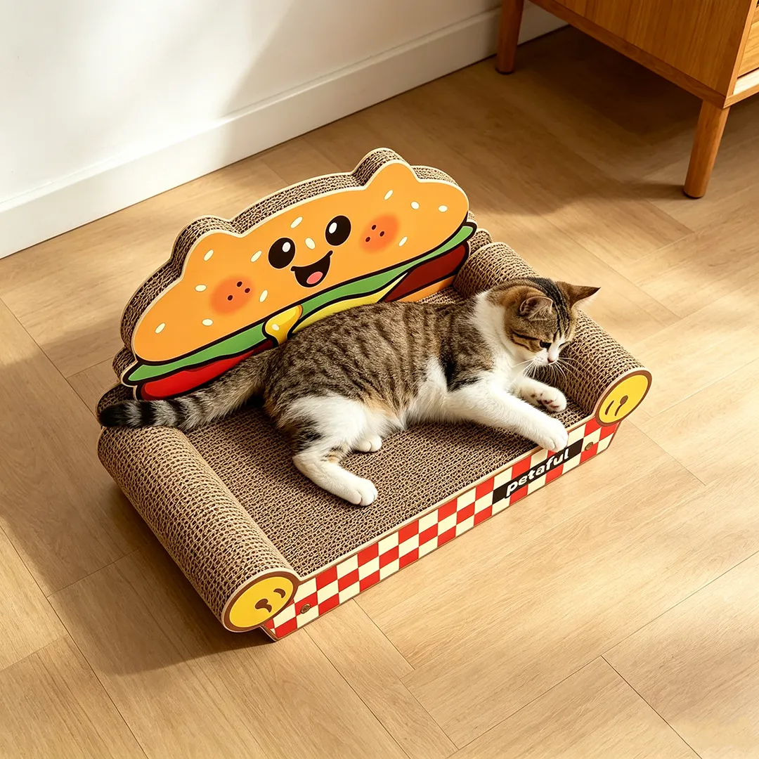 Hot Custom Hamburger Sofa Cat Scratcher Bed ZB-0182
