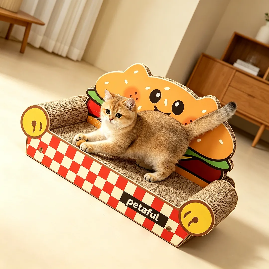 Hot Custom Hamburger Sofa Cat Scratcher Bed ZB-0182