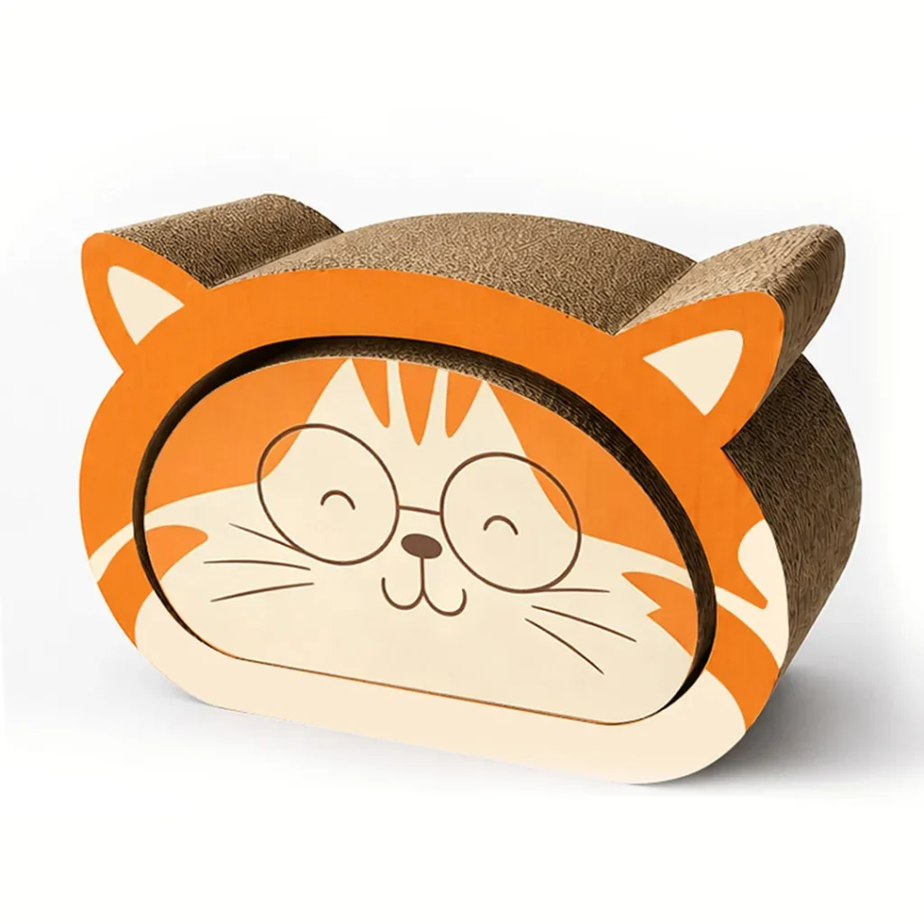 Hot Sale Custom 2-in-1 Orange Cat Scratcher