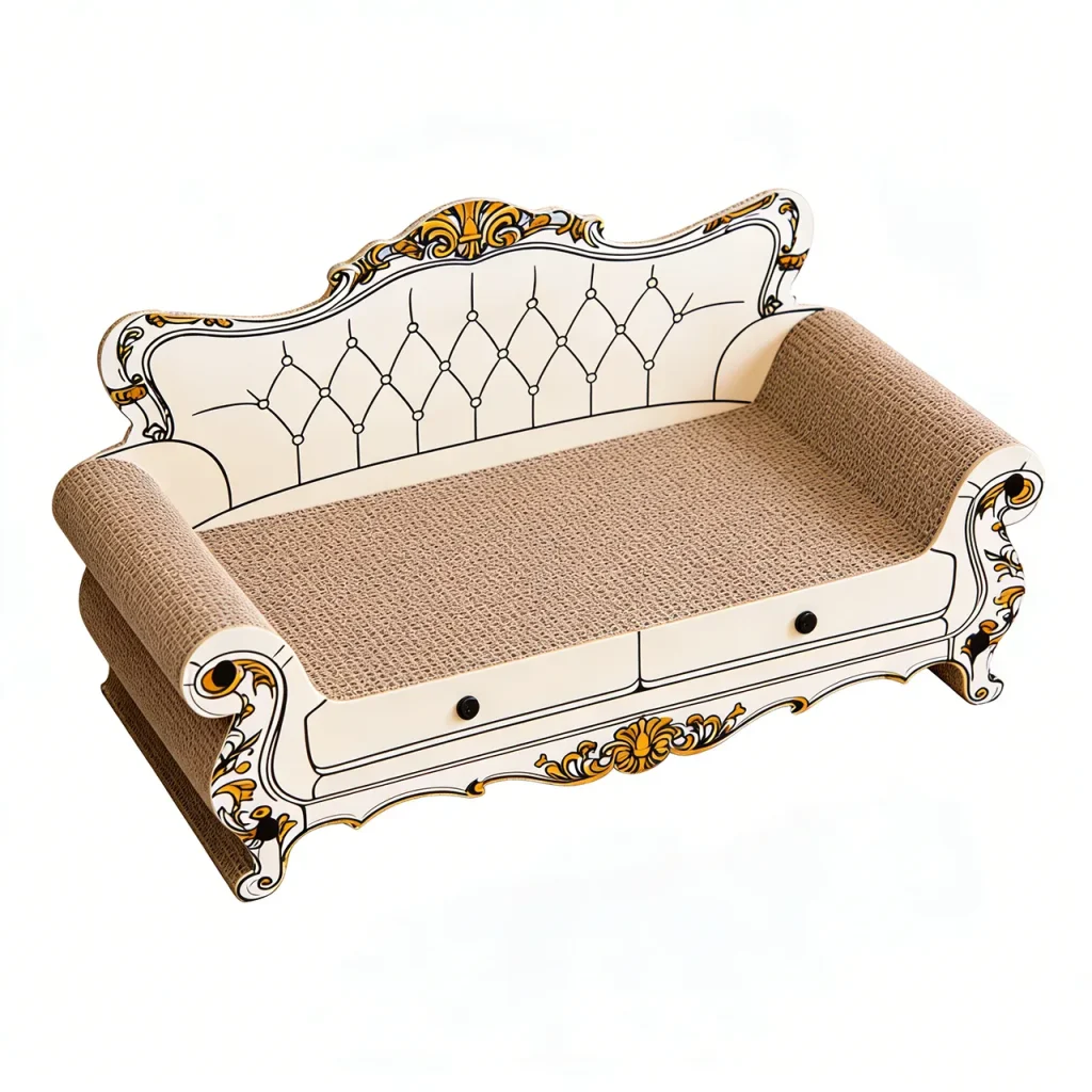 High-Quality Custom Vintage-Patterned Sofa Scratching Board