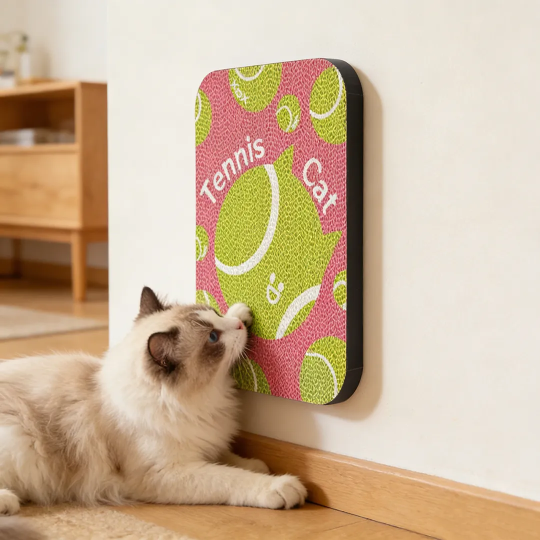 New Arrival: Tennis-Themed Cat Scratching Board Wall Decal ZB-0098