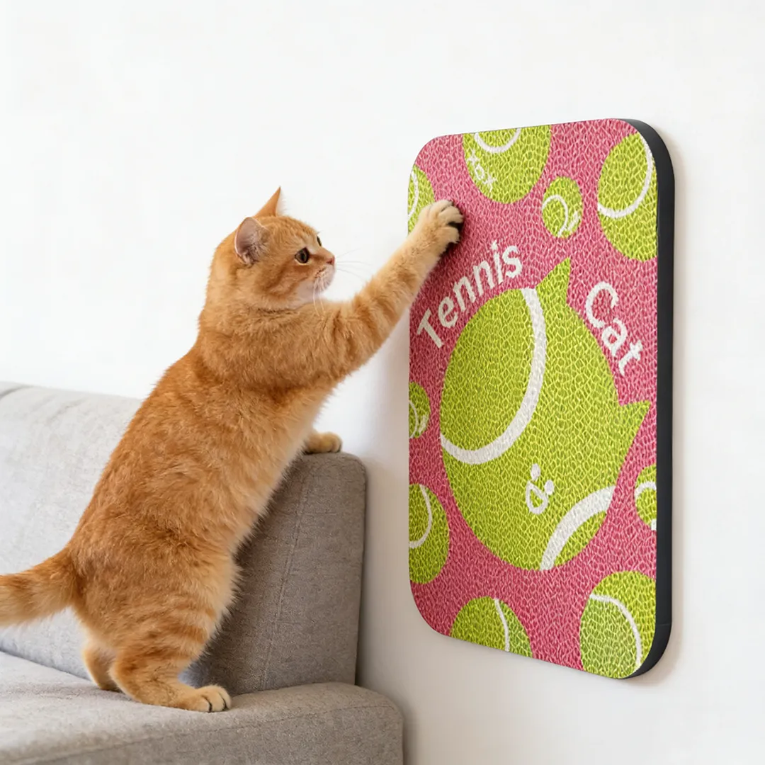 New Arrival: Tennis-Themed Cat Scratching Board Wall Decal ZB-0098