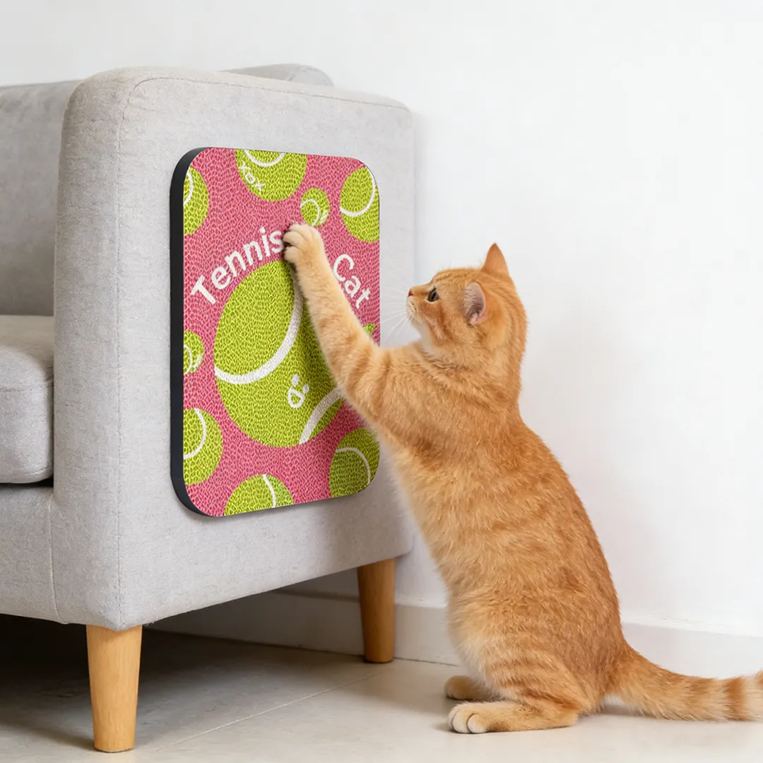 New Arrival: Tennis-Themed Cat Scratching Board Wall Decal ZB-0098