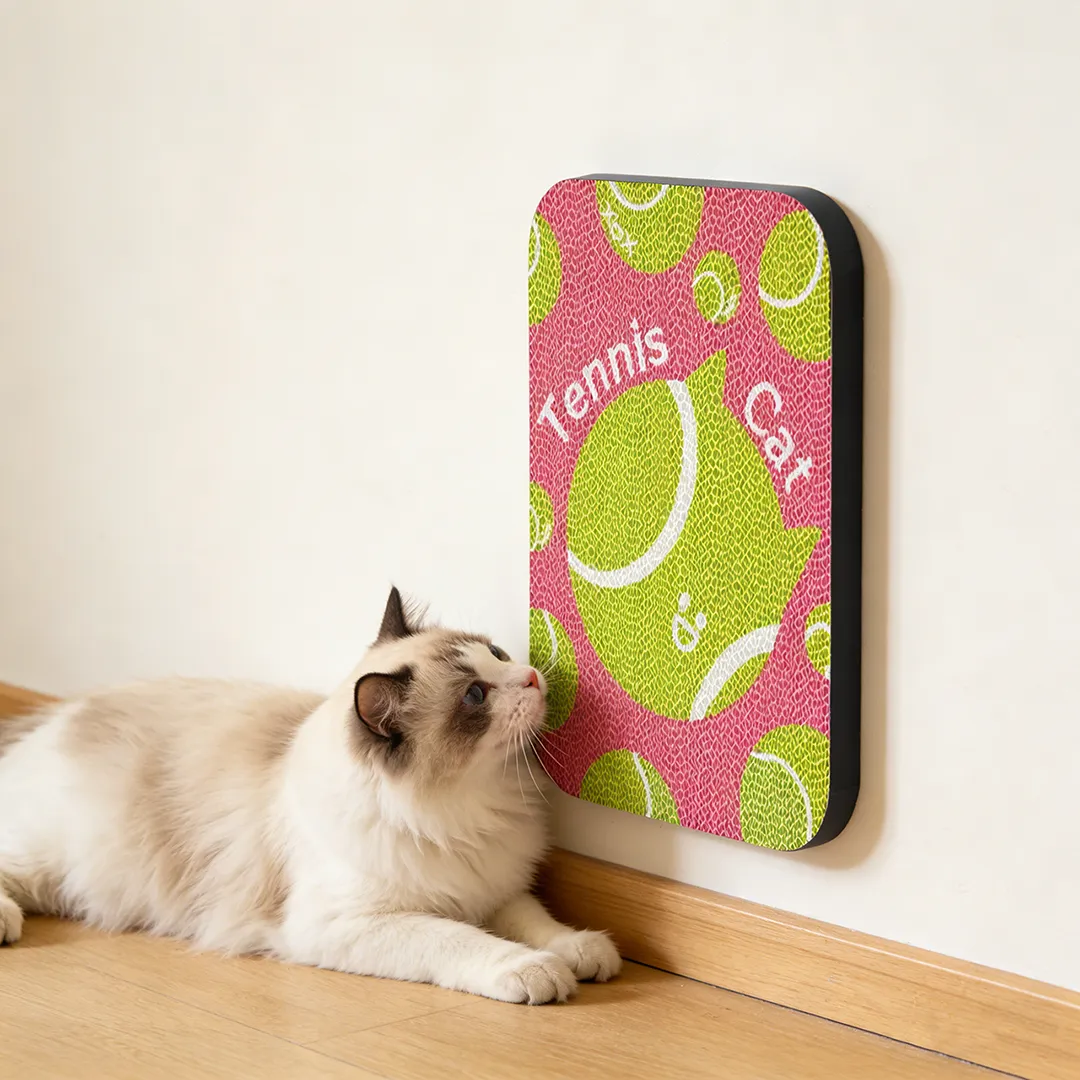 New Arrival: Tennis-Themed Cat Scratching Board Wall Decal ZB-0098