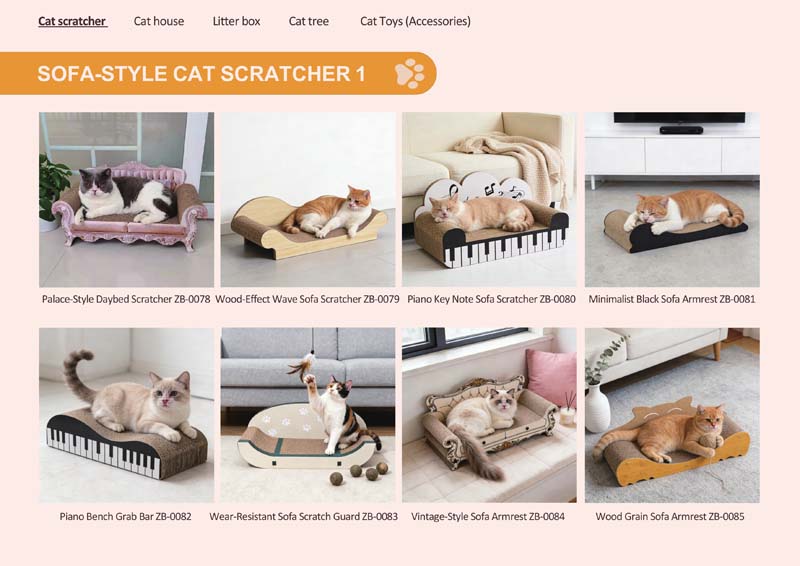 SOFA-STYLE CAT SCRATCHER