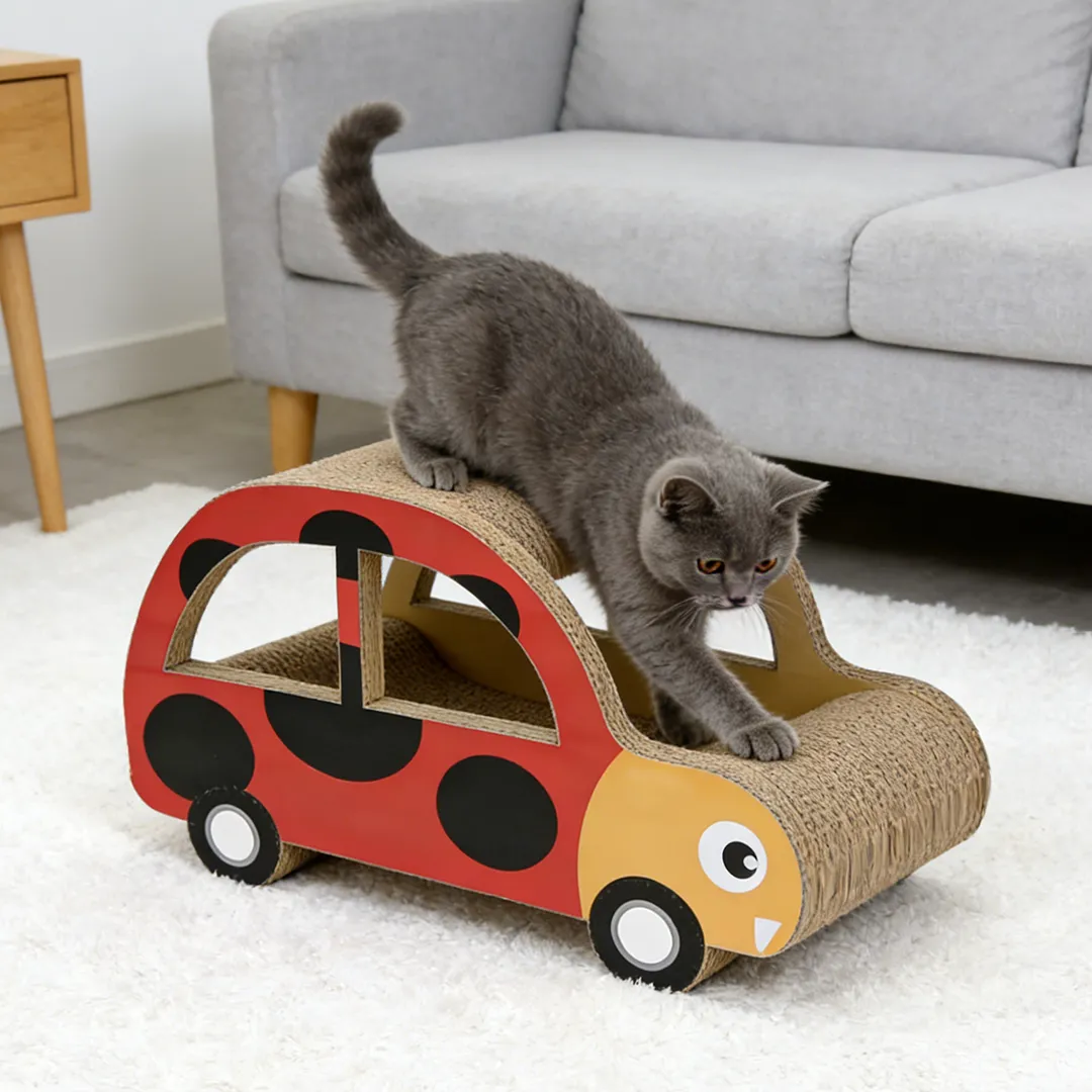 Wholesale Custom Ladybug Bus Cat Scratcher ZB-0067