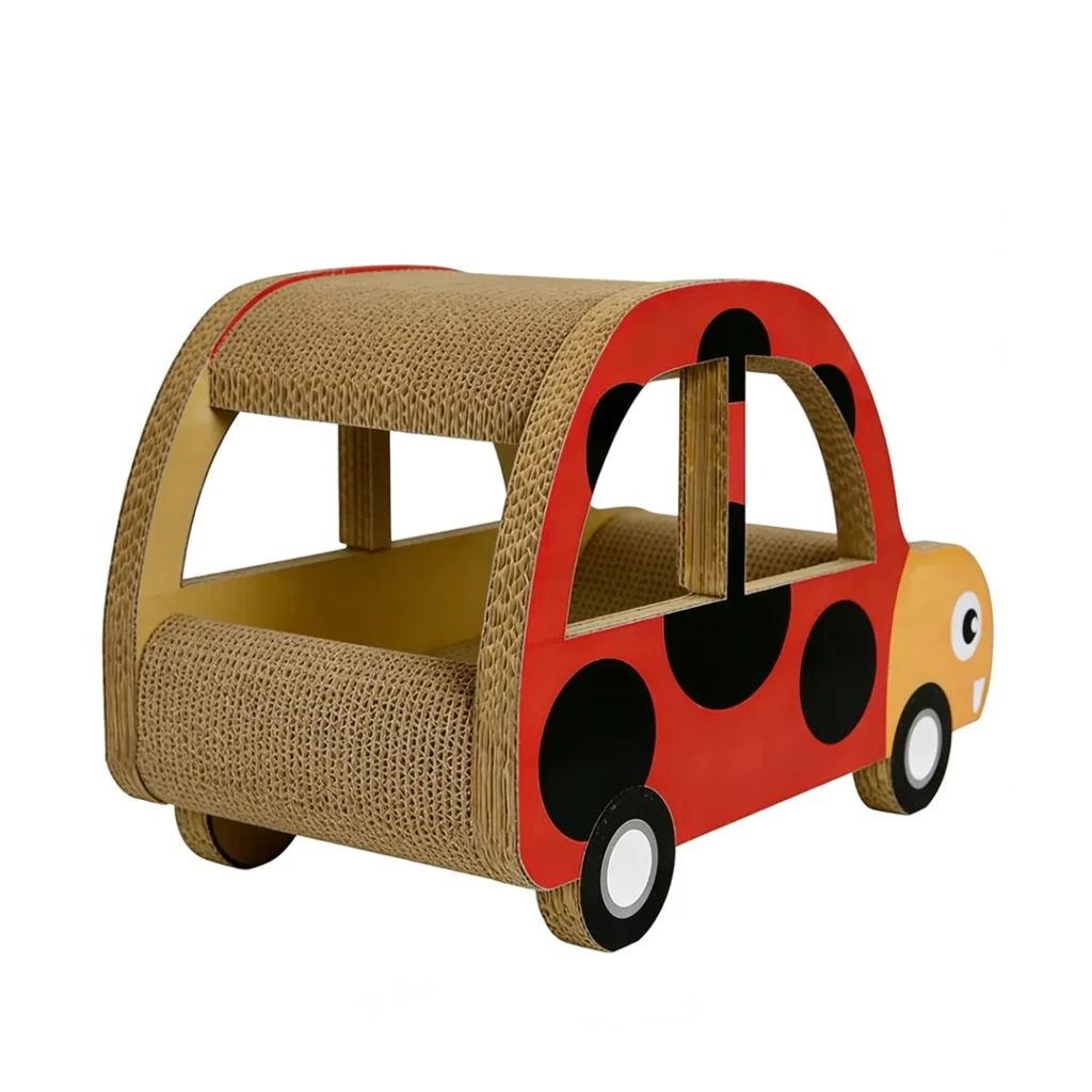 Wholesale Custom Ladybug Bus Cat Scratcher