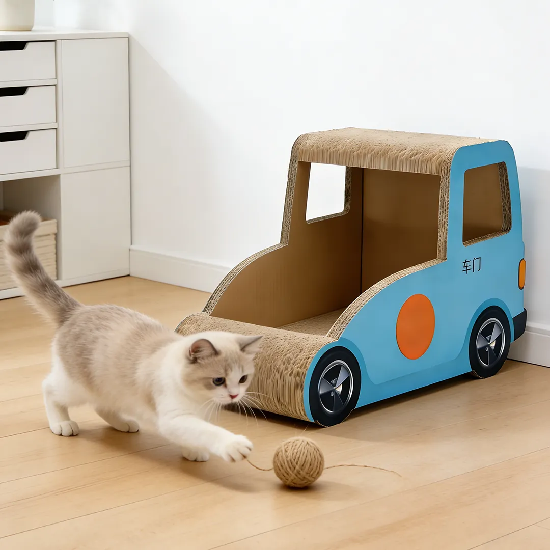 Wholesale & Customizable Bus Shape Cat Scratcher ZB-0068