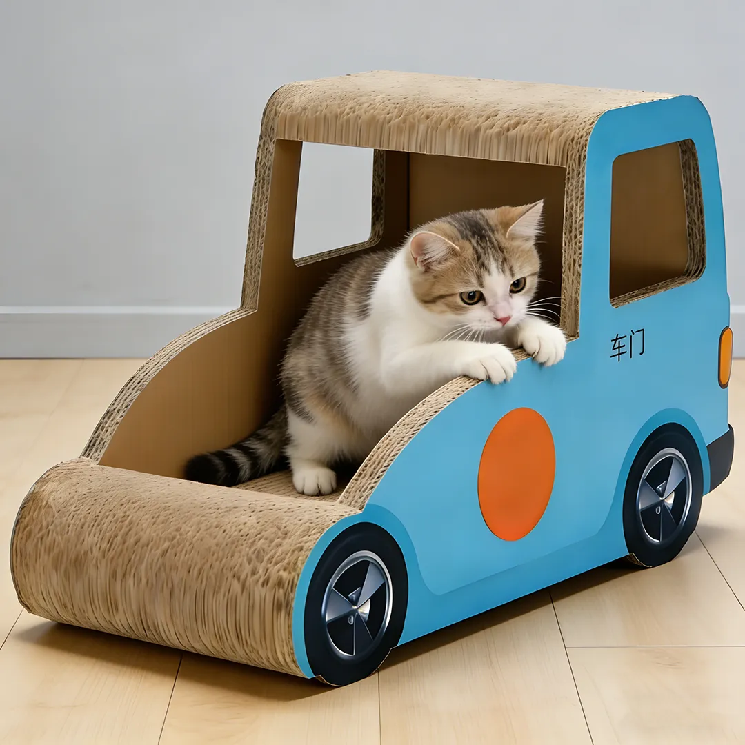 Wholesale & Customizable Bus Shape Cat Scratcher ZB-0068