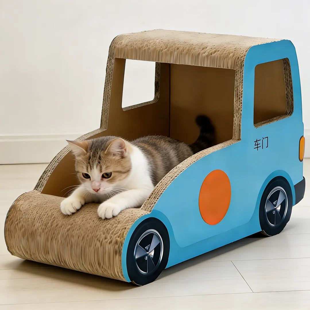 Wholesale & Customizable Bus Shape Cat Scratcher ZB-0068