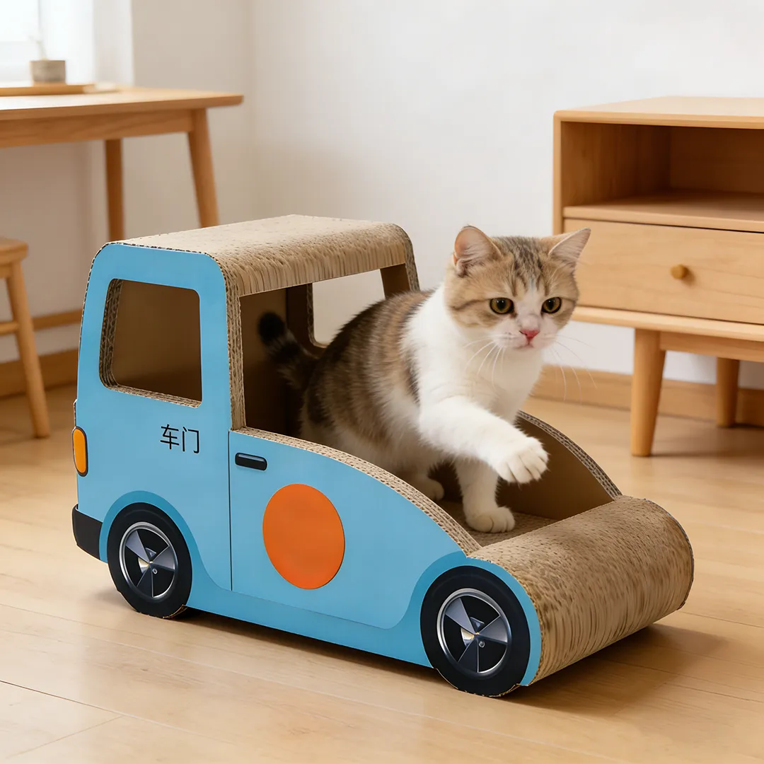 Wholesale & Customizable Bus Shape Cat Scratcher ZB-0068