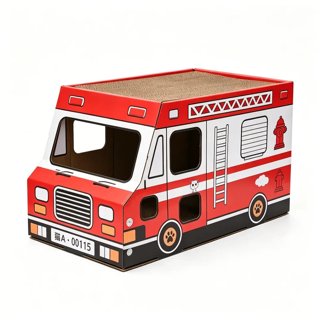 Custom Hot-selling Fire Truck Cat Scratcher |