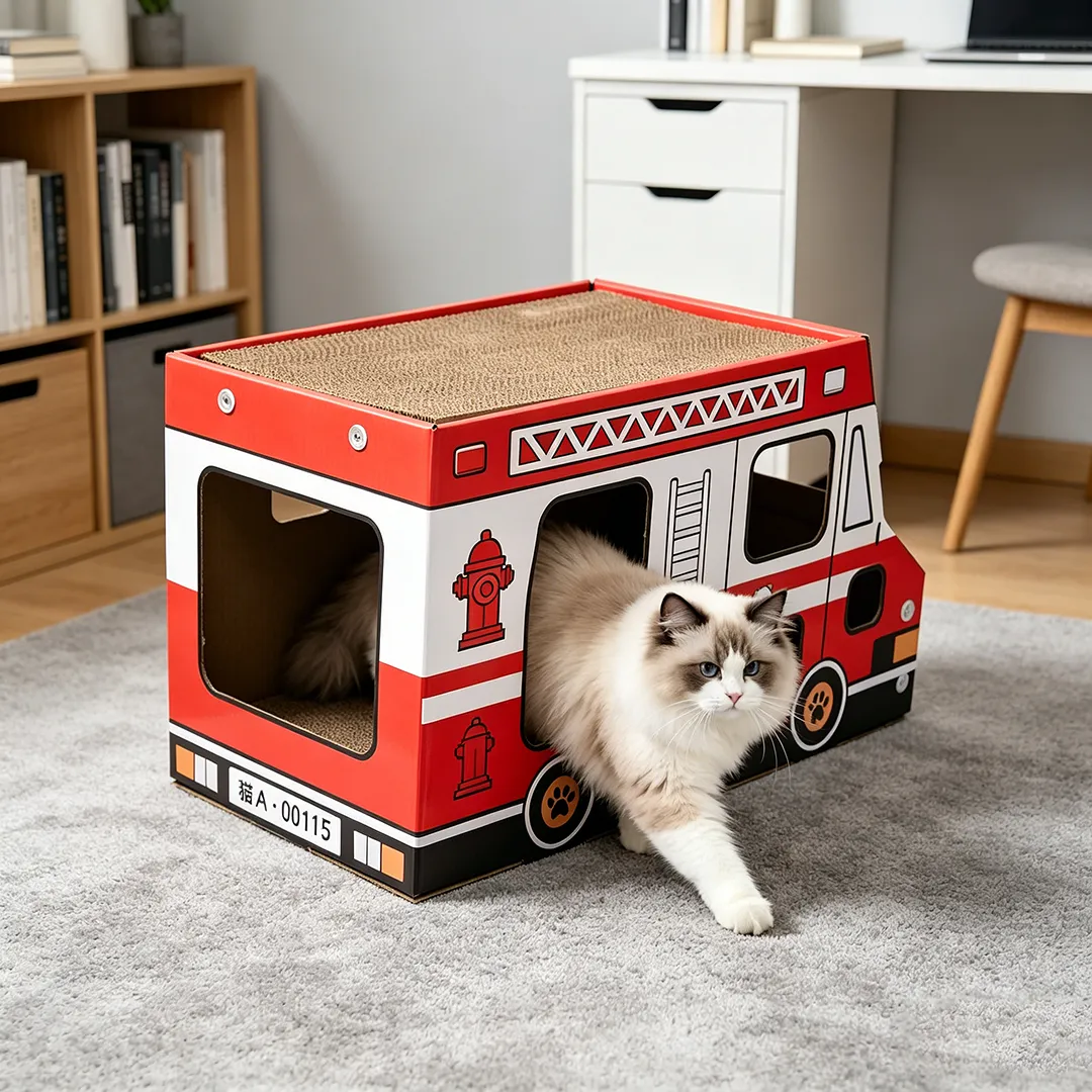 Custom Hot-selling Fire Truck Cat Scratcher | ZB-0106