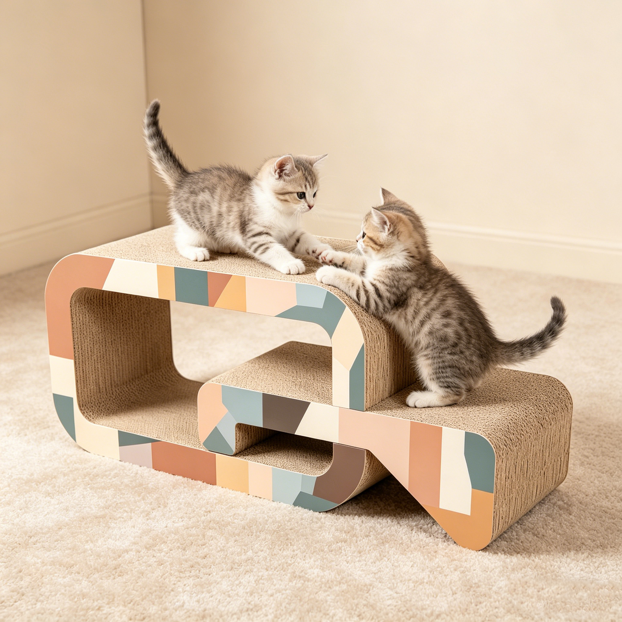 Wholesale & Custom Morandi Combined Tunnel Cat Scratcher ZB-0114
