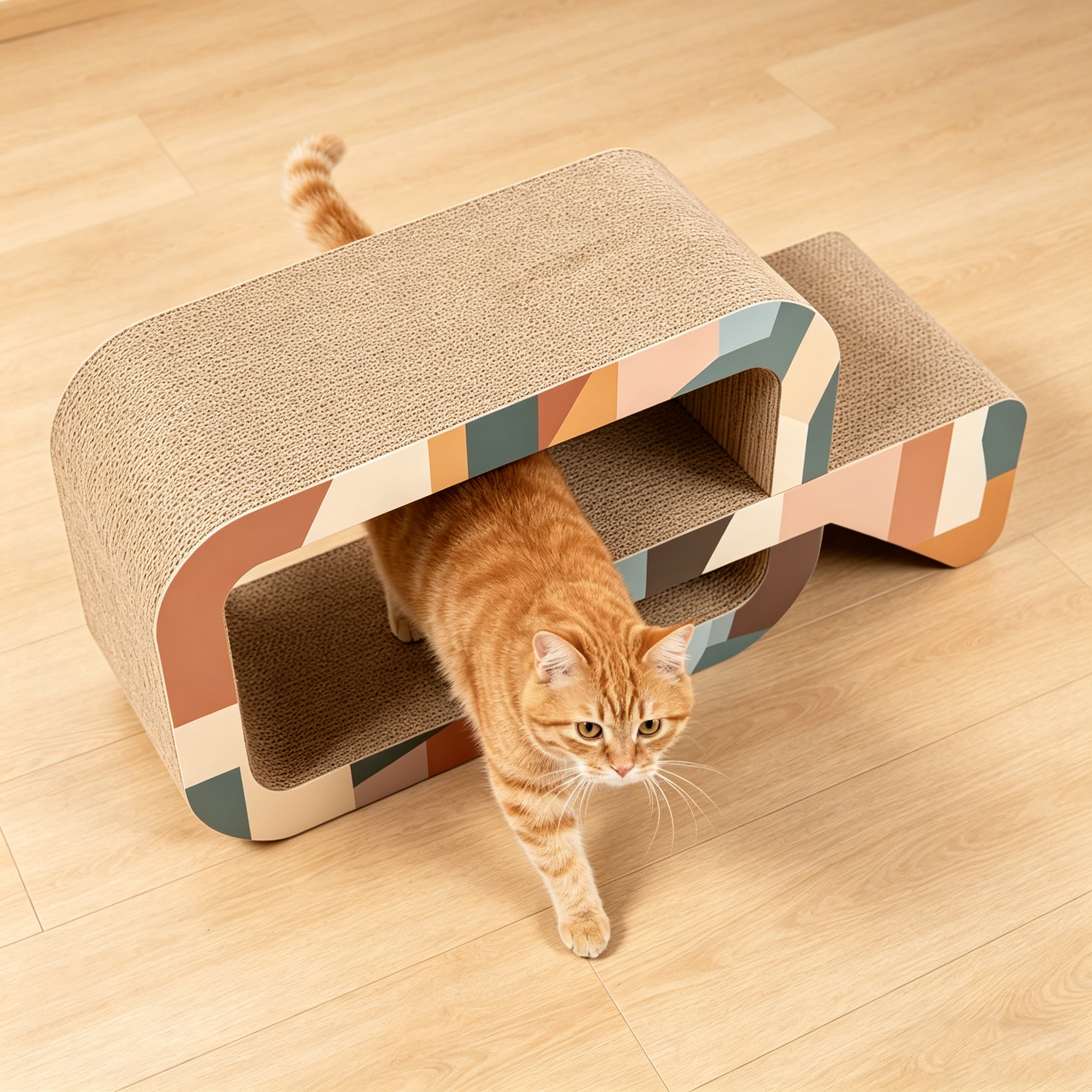 Wholesale & Custom Morandi Combined Tunnel Cat Scratcher ZB-0114