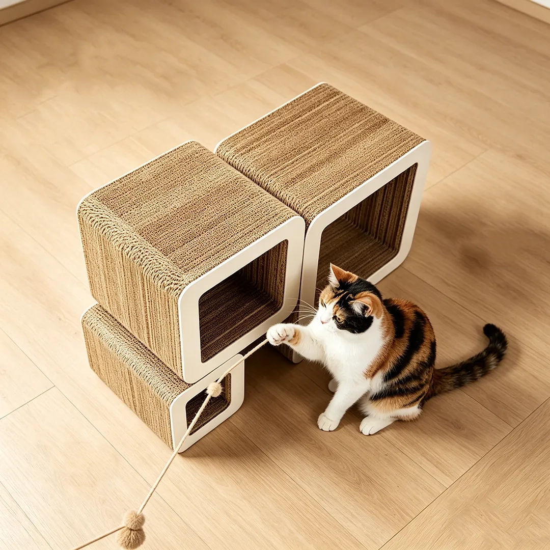 Bulk Custom Stackable Square Cat House ZB-0113