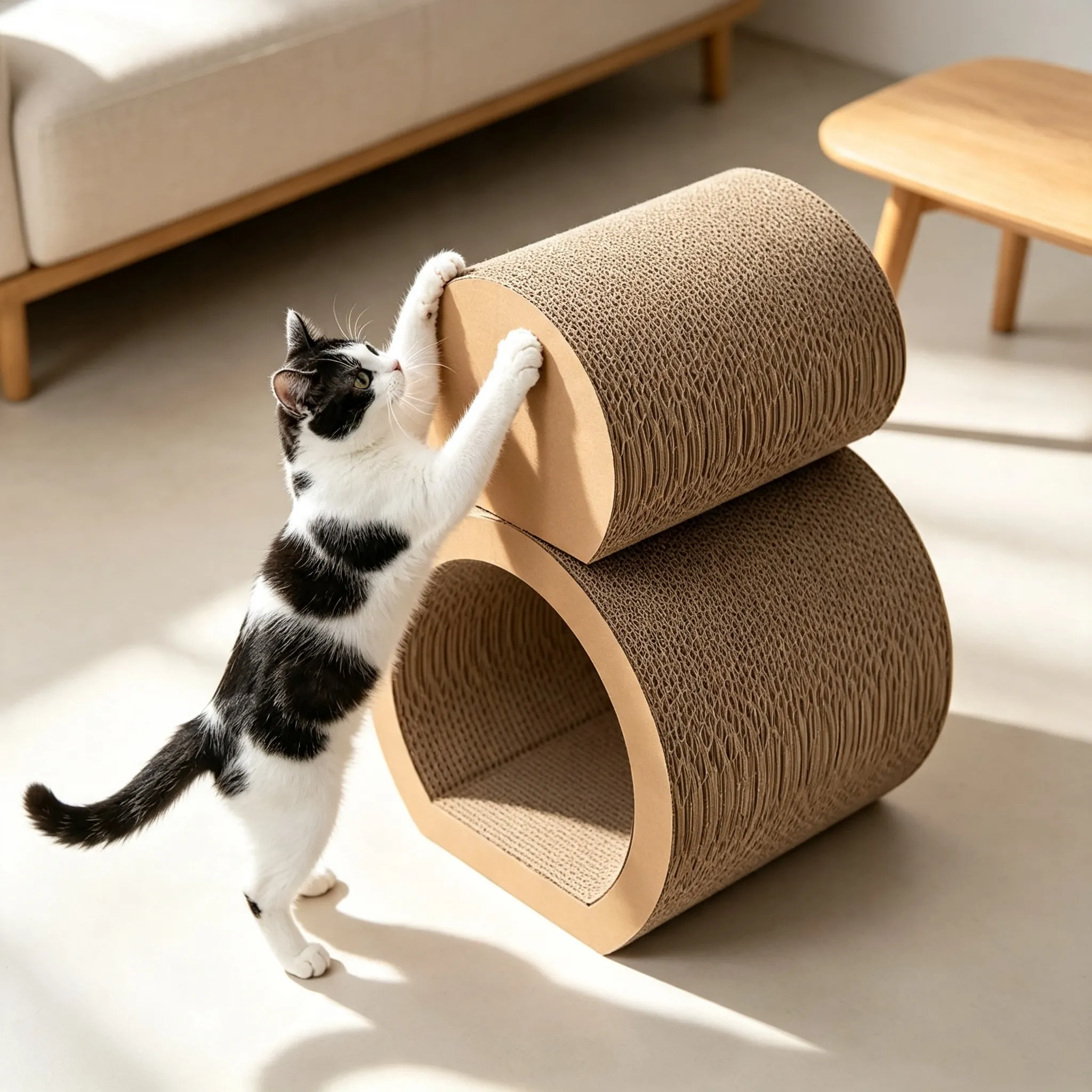Hot Selling Custom 3-in-1 Modular Cat Scratcher & Cat Cave Set ZB-0127