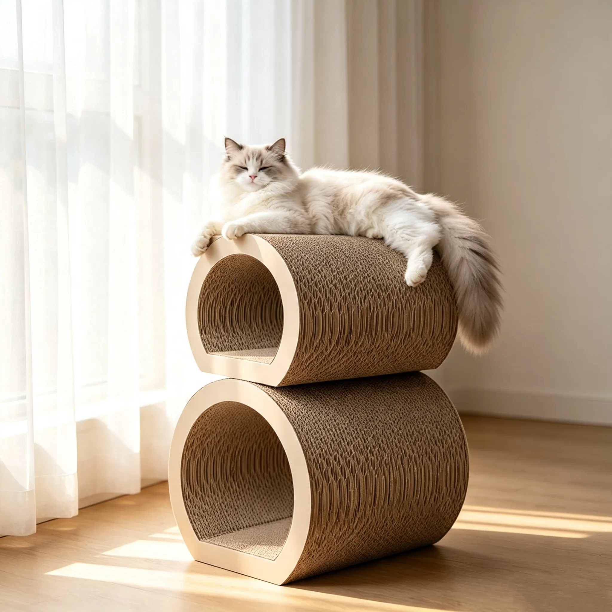 Hot Selling Custom 3-in-1 Modular Cat Scratcher & Cat Cave Set ZB-0127
