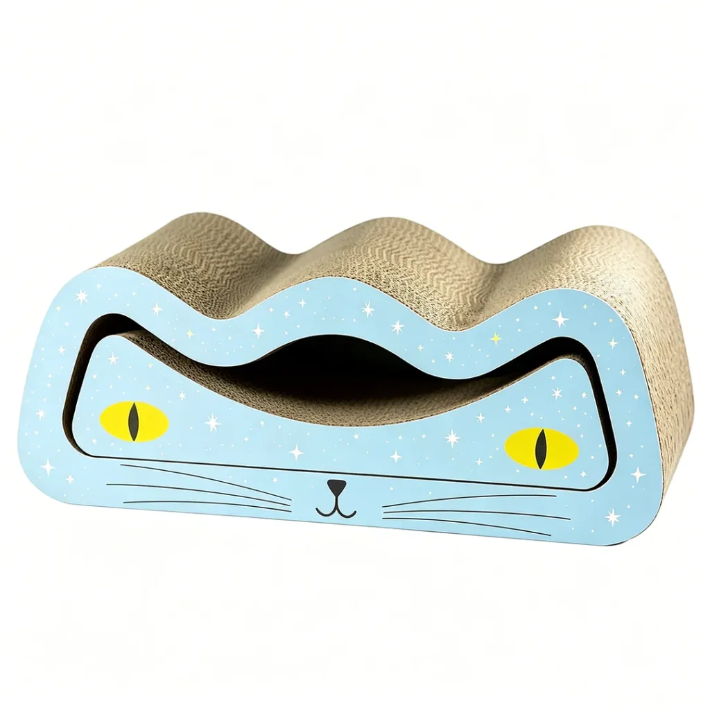 Hot Custom 2-in-1 Cat Face Cat Scratcher
