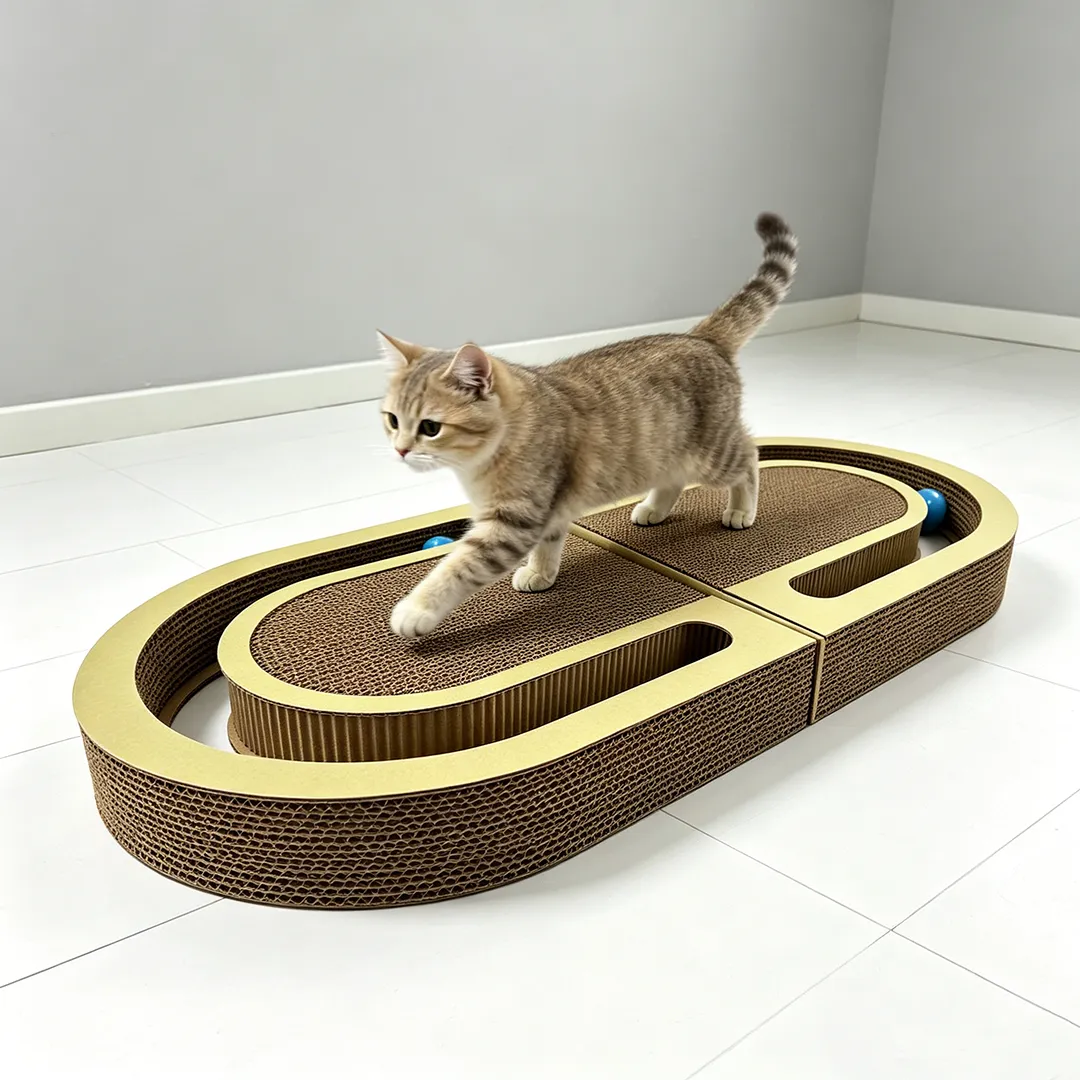 Hot Sale Custom Track Rolling Ball Cat Scratcher, Item No.ZB-0147
