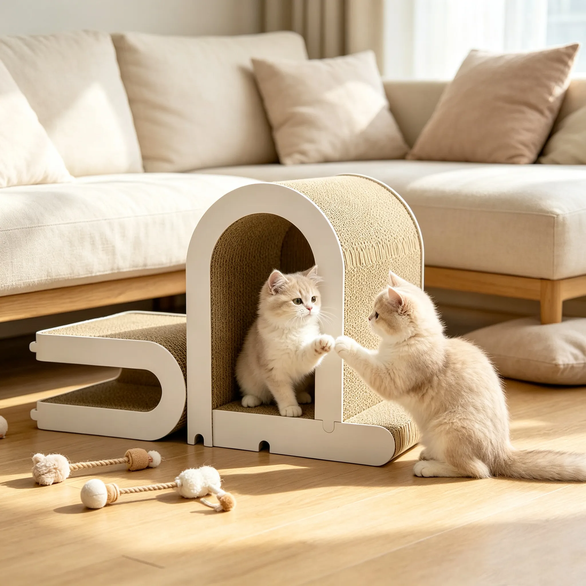 Wholesale Custom Modular Cat Scratcher Lounge Bed, Model ZB-0170