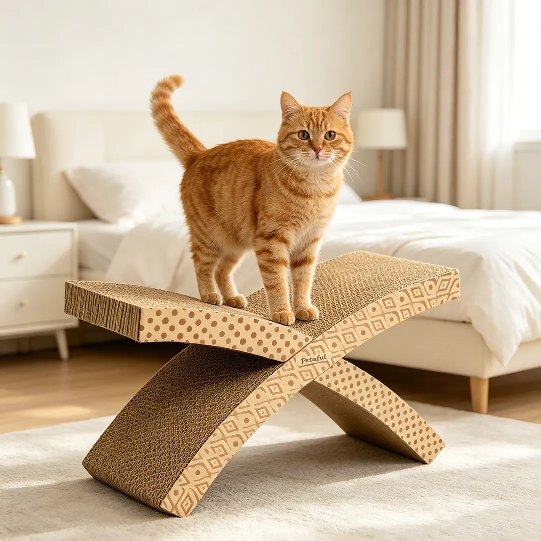 Wholesale Custom Cross Interlocking X-Shape Cat Scratcher ZB-0174