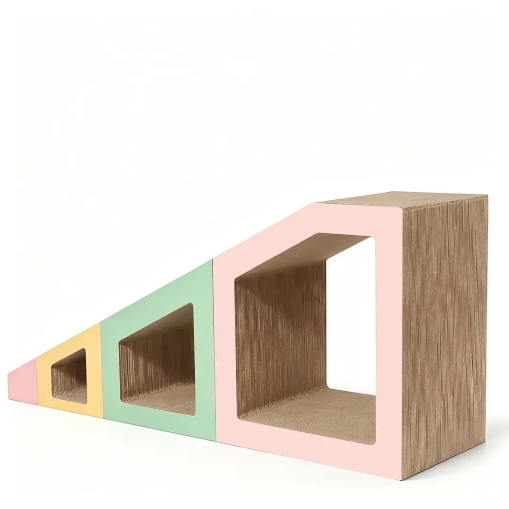 Custom High-Quality 4-in-1 Nestable Cat Scratcher House