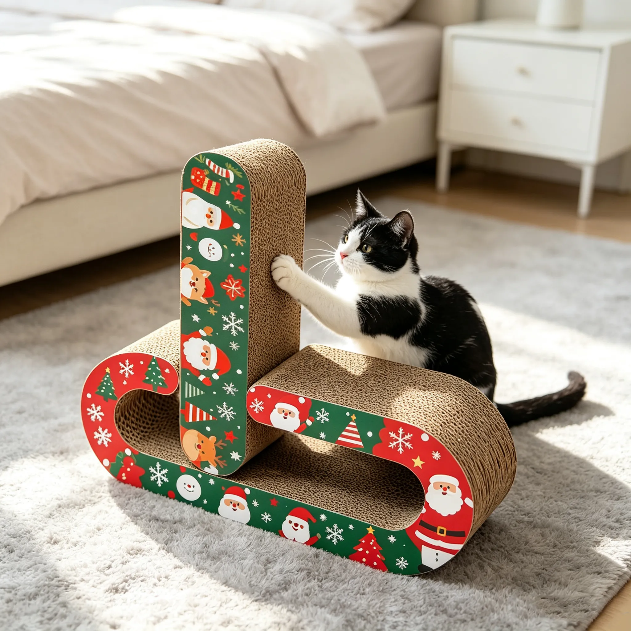 Christmas Custom 2-in-1 Combination Cat Scratcher ZB-0192