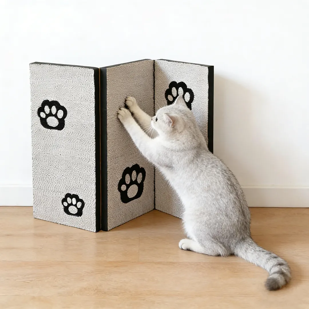 Hot Selling Customizable 3-Panel Foldable Cat Scratcher | ZB-0037
