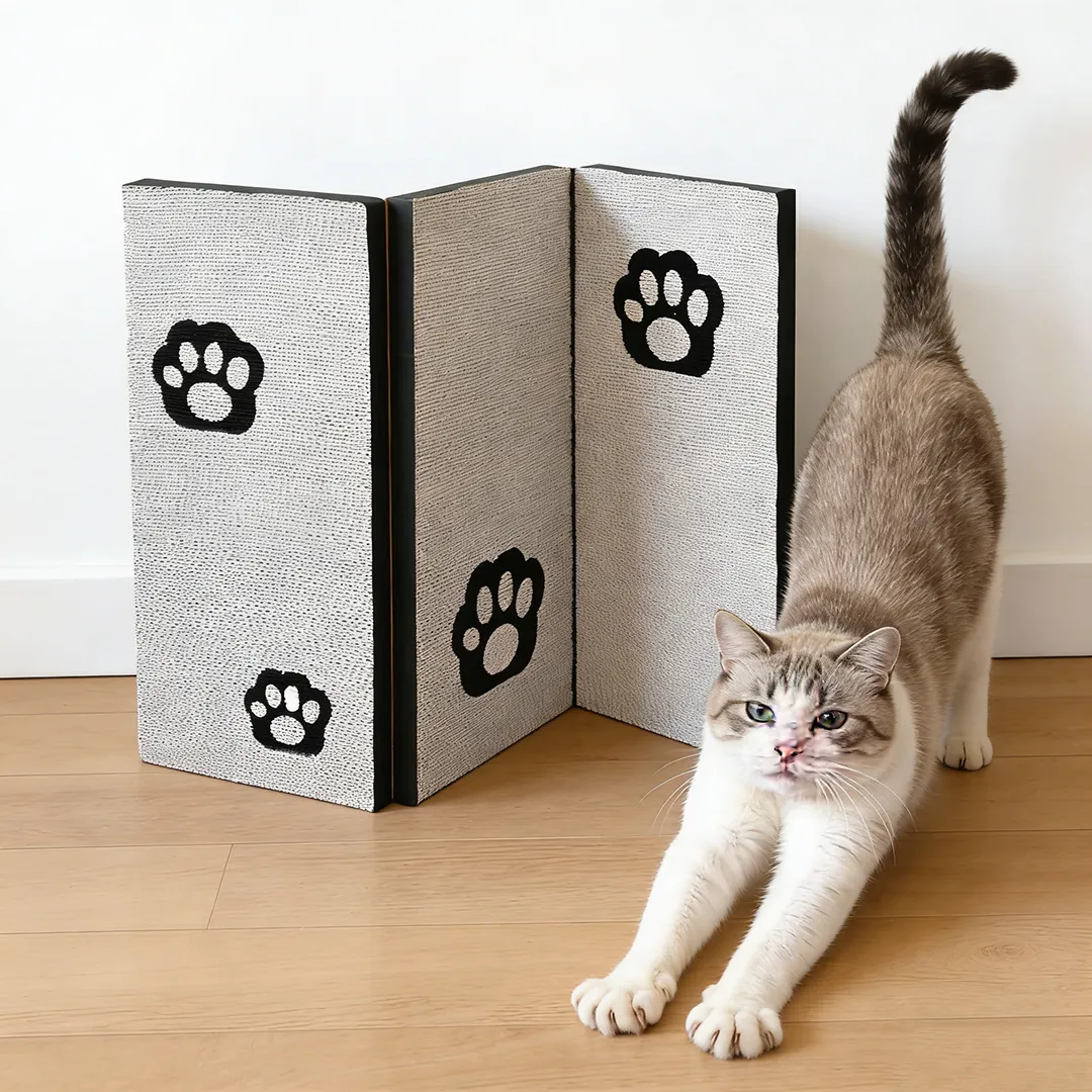 Hot Selling Customizable 3-Panel Foldable Cat Scratcher | ZB-0037